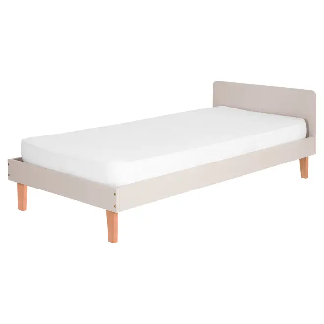 CAMA DE SOLTEIRO 88 CM LIN - BEGE/NOZES - Foto 1