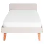 CAMA DE SOLTEIRO 88 CM LIN - BEGE/NOZES - Foto 2