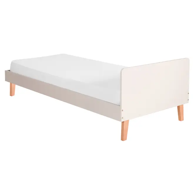 CAMA DE SOLTEIRO 88 CM LIN - BEGE/NOZES - Foto 3