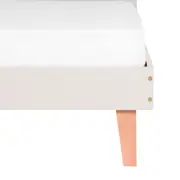 CAMA DE SOLTEIRO 88 CM LIN - BEGE/NOZES - Foto 5