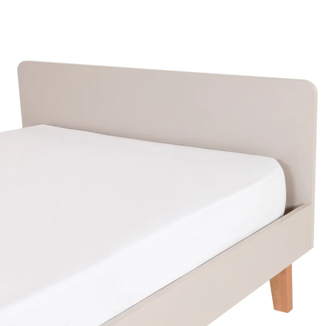 CAMA DE SOLTEIRO 88 CM LIN - BEGE/NOZES - Foto 6