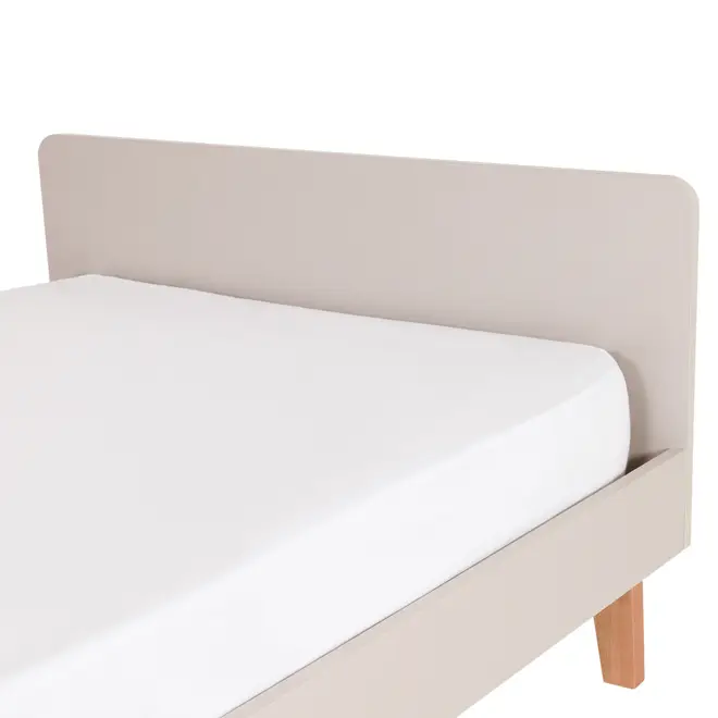 CAMA DE SOLTEIRO 88 CM LIN - BEGE/NOZES - Foto 6