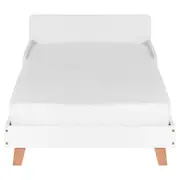 CAMA JÚNIOR 78 CM LIN - BRANCO/NOZES - Foto 2