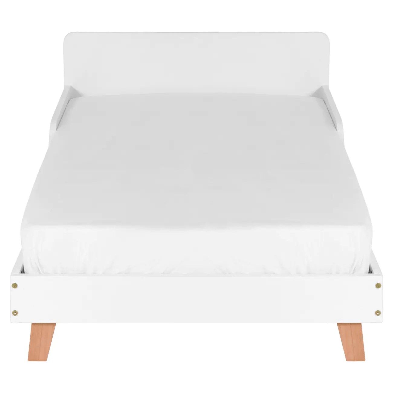 CAMA JÚNIOR 78 CM LIN - BRANCO/NOZES - Foto 2