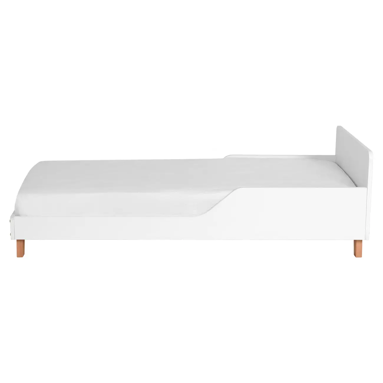 CAMA JÚNIOR 78 CM LIN - BRANCO/NOZES - Foto 4