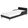 PRETO/NOZES - CAMA JÚNIOR 78 CM LIN