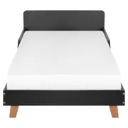 CAMA JÚNIOR 78 CM LIN - PRETO/NOZES - Foto 2