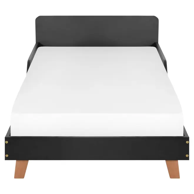 CAMA JÚNIOR 78 CM LIN - PRETO/NOZES - Foto 2