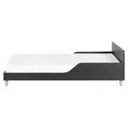 CAMA JÚNIOR 78 CM LIN - PRETO/NOZES - Foto 4