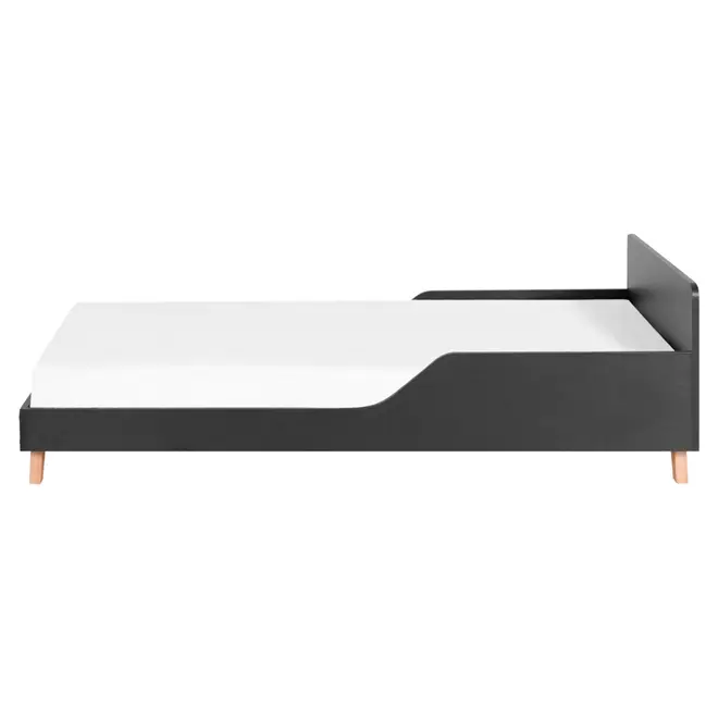 CAMA JÚNIOR 78 CM LIN - PRETO/NOZES - Foto 4
