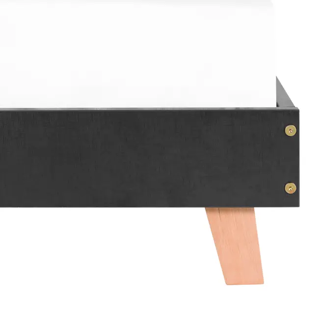 CAMA JÚNIOR 78 CM LIN - PRETO/NOZES - Foto 5