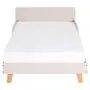 CAMA JÚNIOR 78 CM LIN - BEGE/NOZES - Foto 2