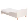 CAMA JÚNIOR 78 CM LIN - BEGE/NOZES - Foto 3