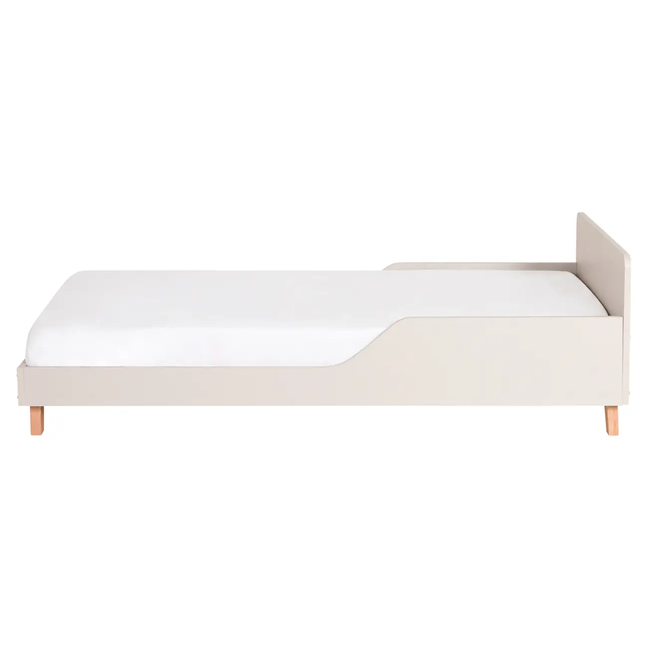 CAMA JÚNIOR 78 CM LIN - BEGE/NOZES - Foto 4
