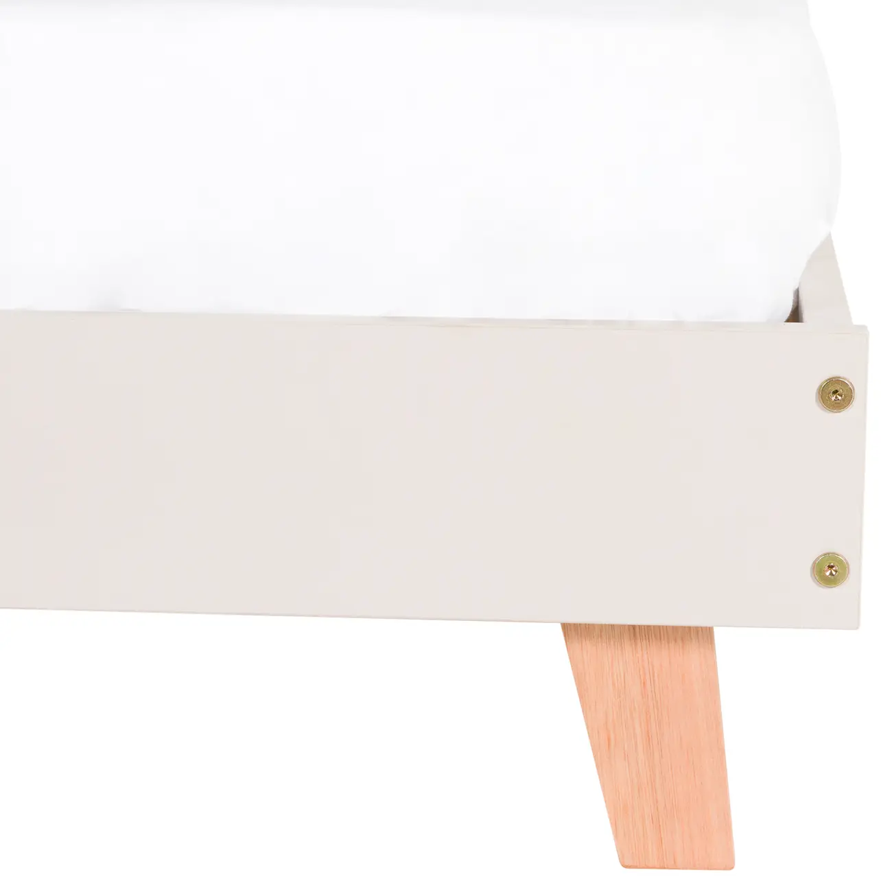 CAMA JÚNIOR 78 CM LIN - BEGE/NOZES - Foto 5