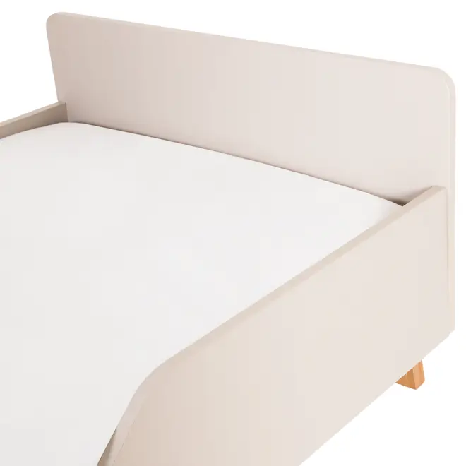 CAMA JÚNIOR 78 CM LIN - BEGE/NOZES - Foto 6