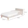 CAMA JÚNIOR 78 CM LIN - BEGE/NOZES - Foto 7