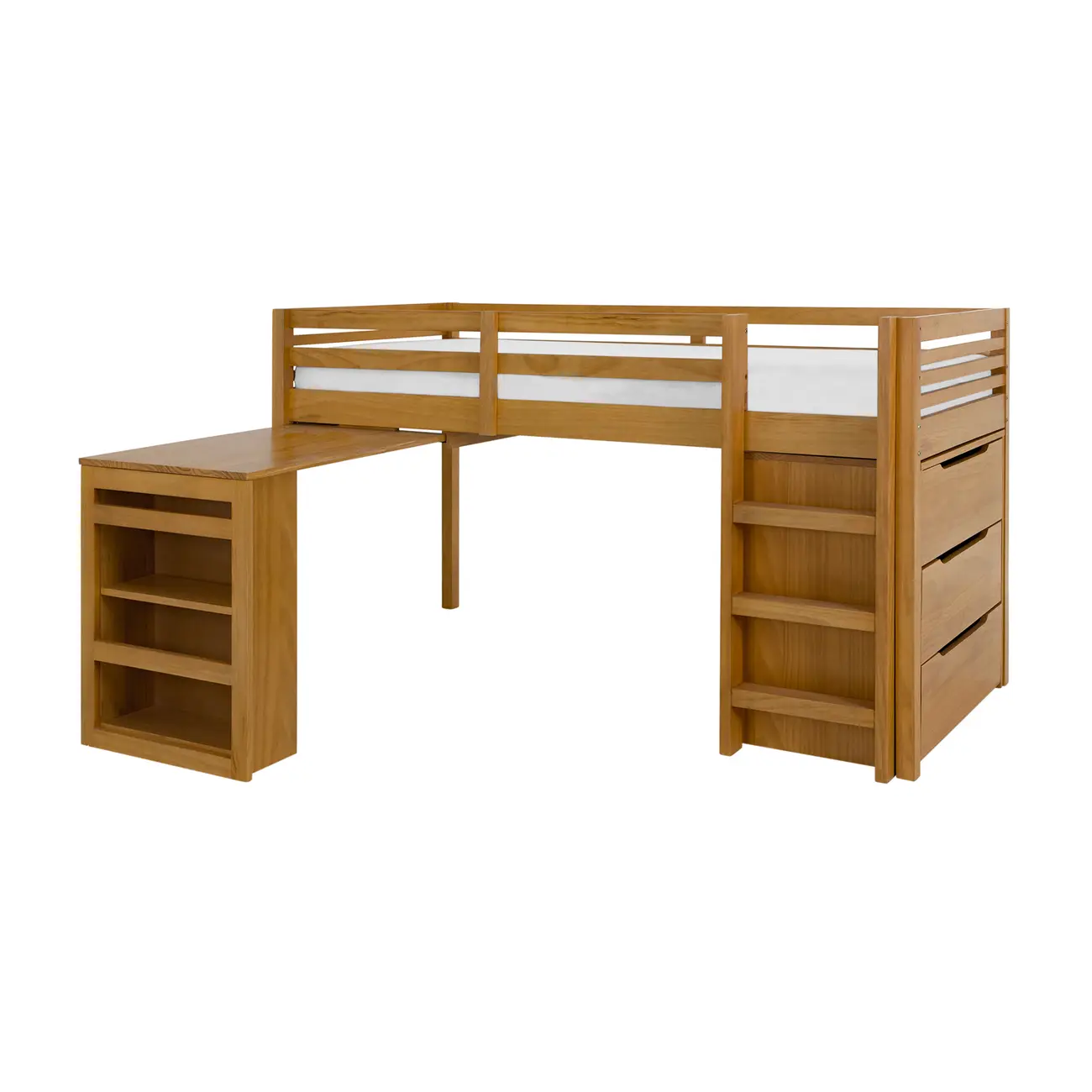 SISTEMA DE QUARTO INTEGRADO COM CÔMODA E ESCRIVANINHA TRILEGAL - AMÊNDOA - Foto 1