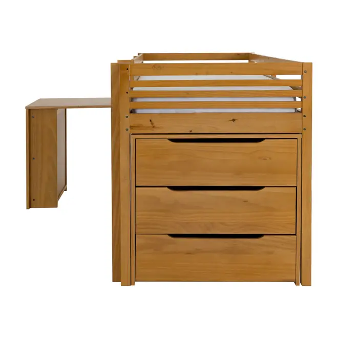 SISTEMA DE QUARTO INTEGRADO COM CÔMODA E ESCRIVANINHA TRILEGAL - AMÊNDOA - Foto 7