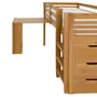 SISTEMA DE QUARTO INTEGRADO COM CÔMODA E ESCRIVANINHA TRILEGAL - AMÊNDOA - Foto 12