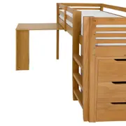 SISTEMA DE QUARTO INTEGRADO COM CÔMODA E ESCRIVANINHA TRILEGAL - AMÊNDOA - Foto 12