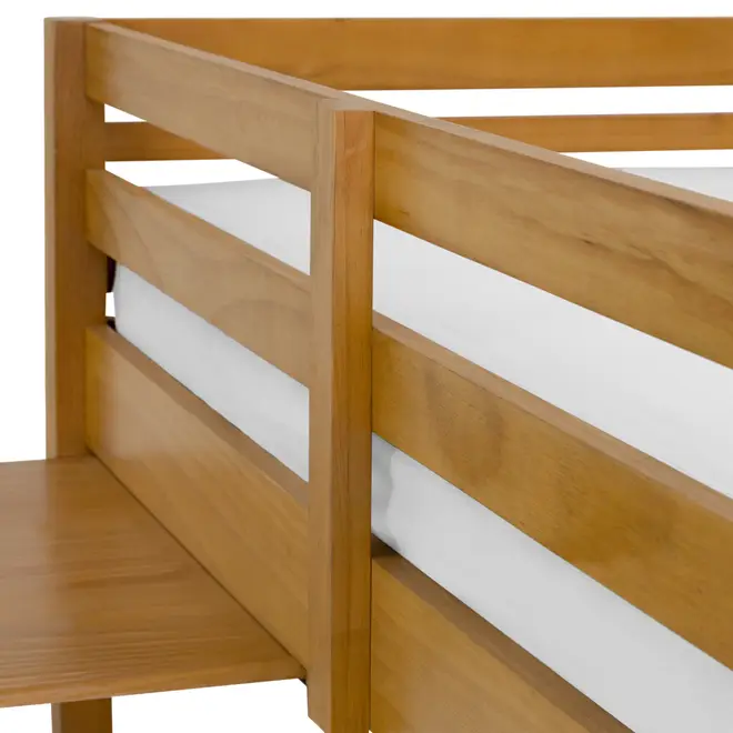 SISTEMA DE QUARTO INTEGRADO COM CÔMODA E ESCRIVANINHA TRILEGAL - AMÊNDOA - Foto 14