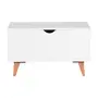 BRANCO/NOZES - BAÚ 70 CM X 35 CM LIN