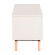 BAÚ 1 M X 35 CM LIN - BEGE/NOZES - Foto 4