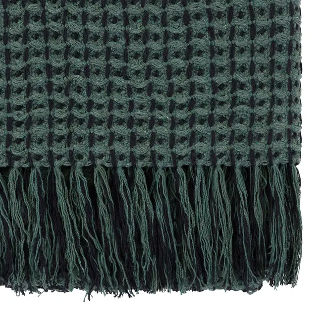 MANTA PARA SOFÁ 1,20 M X 1,60 M VICENZA - MUSGO/PRETO - Foto 2