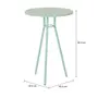 MESA LATERAL ALTA REDONDA 45 CM LEGS - SORBET MENTA/SORBET MENTA - Foto 6