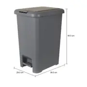 LIXEIRA COM PEDAL 30 L CLICK K - KONKRET - Foto 11
