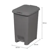 LIXEIRA COM PEDAL 30 L CLICK K - KONKRET - Foto 12