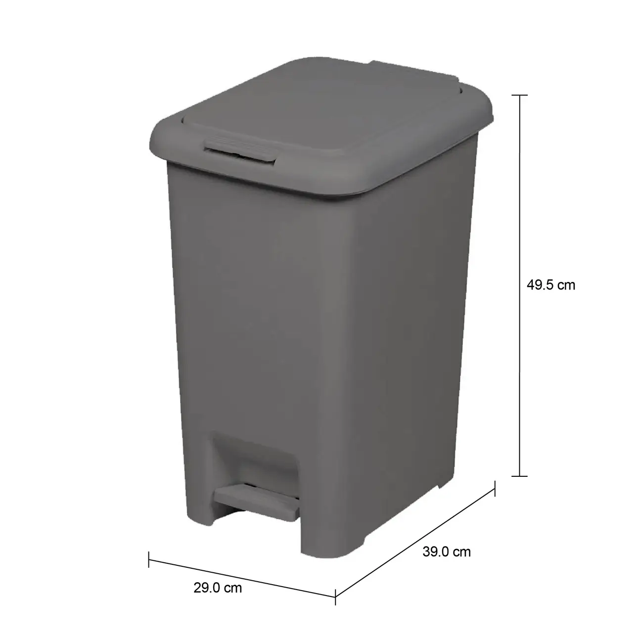 LIXEIRA COM PEDAL 30 L CLICK K - KONKRET - Foto 12