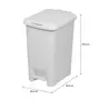 LIXEIRA COM PEDAL 30 L CLICK K - BRANCO - Foto 9