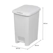LIXEIRA COM PEDAL 30 L CLICK K - BRANCO - Foto 9