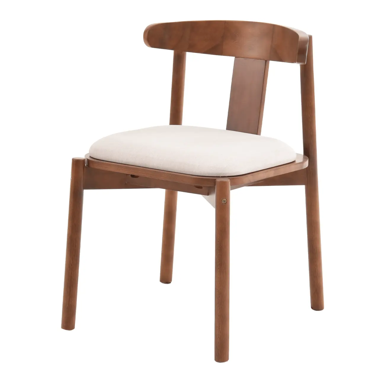 CADEIRA DE JANTAR T-BONE - NOZES/NATURAL - Foto 1