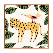 QUADRO BICHARADA FELINO 30 CM X 30 CM - PINUS NATURAL/MULTICOR - Foto 1