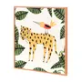 QUADRO BICHARADA FELINO 30 CM X 30 CM - PINUS NATURAL/MULTICOR - Foto 2