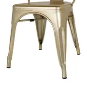 CADEIRA EMPILHÁVEL LÉGAT - DOURADO - Foto 5