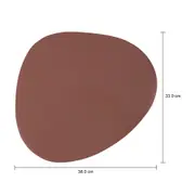 LUGAR AMERICANO PLÁSTICO 38 CM X 33 CM KIEV - RUBY MOCHA - Foto 5