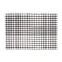 LUGAR AMERICANO 45 CM X 30 CM PIED DE POULE I - PRETO/BRANCO - Foto 1
