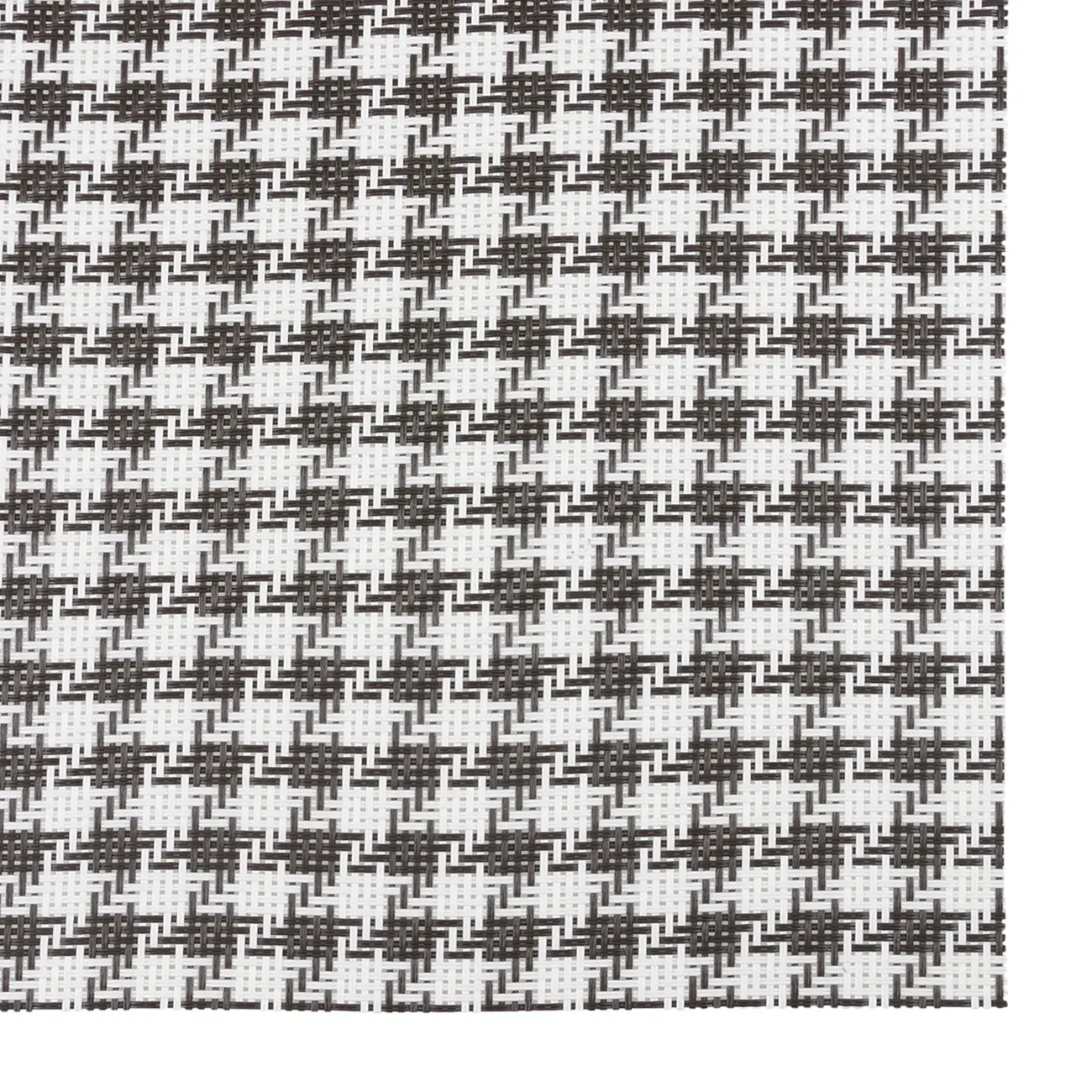 LUGAR AMERICANO 45 CM X 30 CM PIED DE POULE I - PRETO/BRANCO - Foto 2