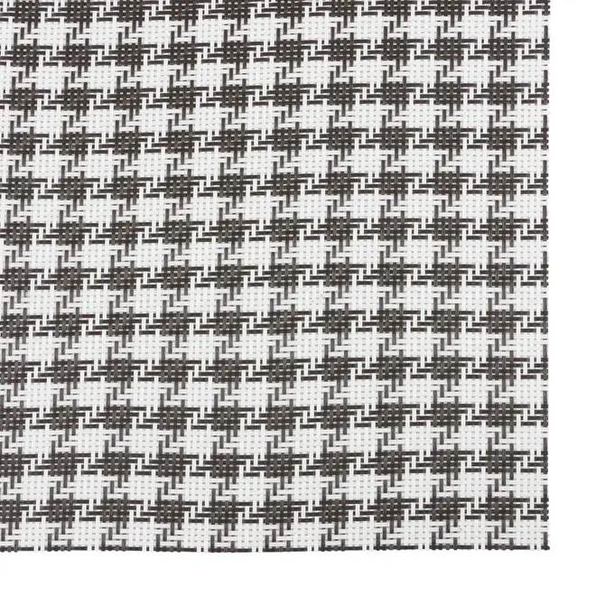 LUGAR AMERICANO 45 CM X 30 CM PIED DE POULE I - PRETO/BRANCO - Foto 2