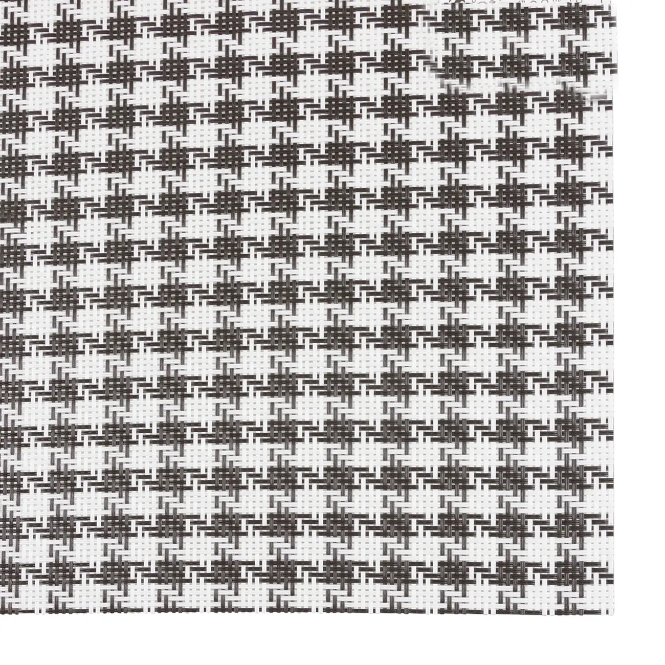LUGAR AMERICANO 45 CM X 30 CM PIED DE POULE I - PRETO/BRANCO - Foto 4