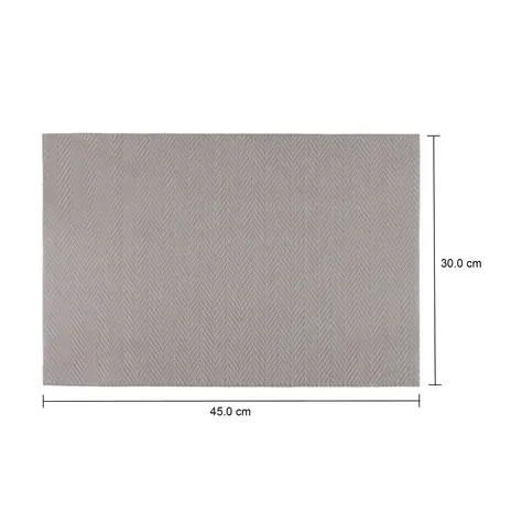 Imagem com medidas do produto LUGAR AMERICANO 45 CM X 30 CM ESPINHA DE PEIXE