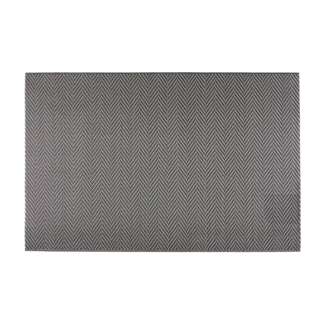 LUGAR AMERICANO 45 CM X 30 CM ESPINHA DE PEIXE - PRETO - Foto 1