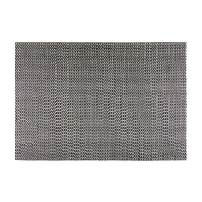 LUGAR AMERICANO 45 CM X 30 CM ESPINHA DE PEIXE - PRETO - Foto 3