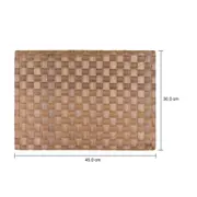 LUGAR AMERICANO 45 CM X 30 CM TRESSED - NATURAL - Foto 5