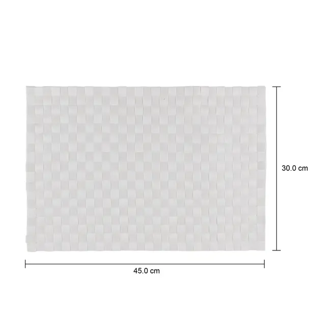 LUGAR AMERICANO PLÁSTICO 45 CM X 30 CM SLOT - BRANCO - Foto 5