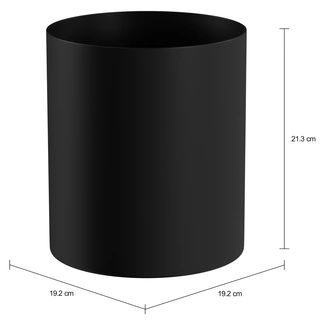 LIXEIRA 5 L LUZE - PRETO - Foto 2